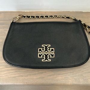 Tory Burch Britten evening Black bag 👜 in used condition